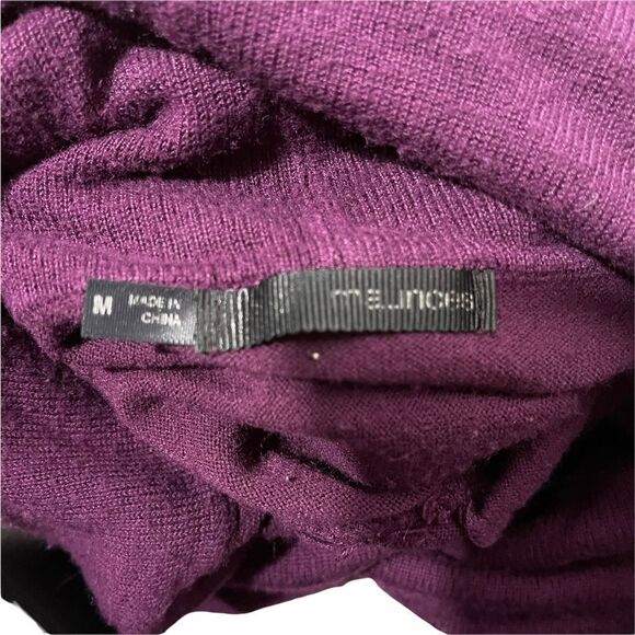 Maruices Plum Cowl Neck Long Sleeve Top - Picture 5 of 6
